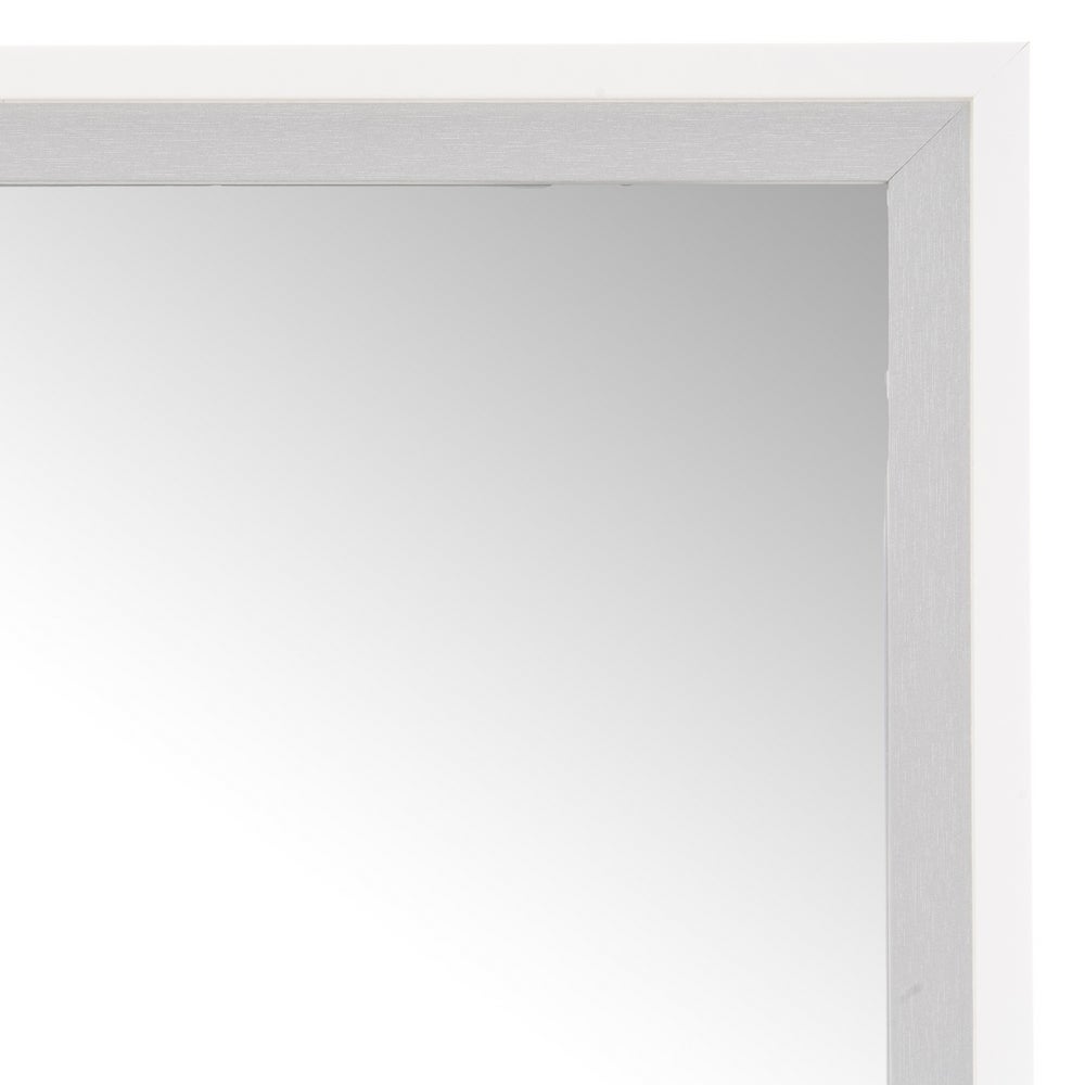 Espejo de pared blanco y gris de 54x44 cm