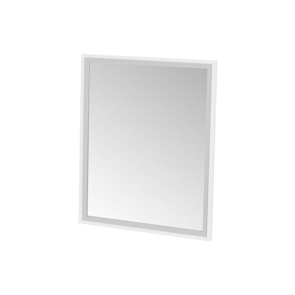 Espejo de pared blanco y gris de 54x44 cm