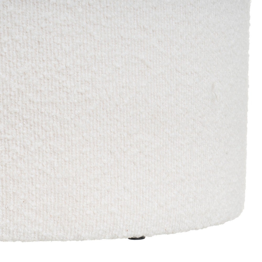 Set de 2 puffs blancos con almacenaje