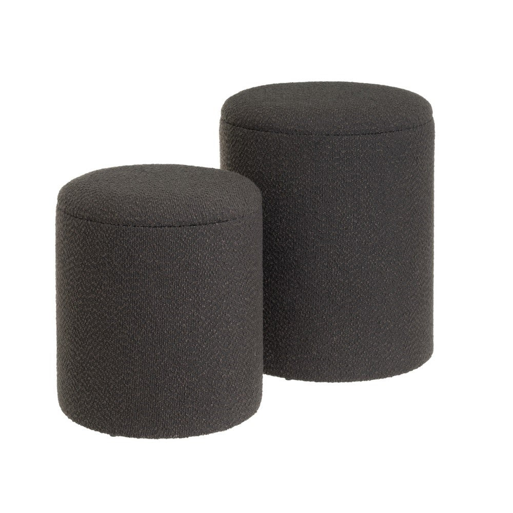 Set de 2 arcón  gris oscuro con almacenaje