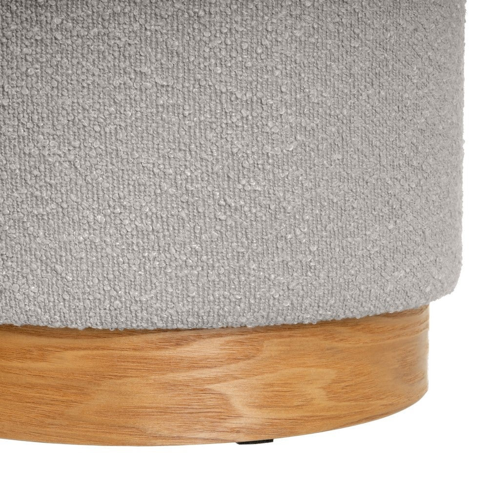 Set de 2 puffs grises con almacenaje