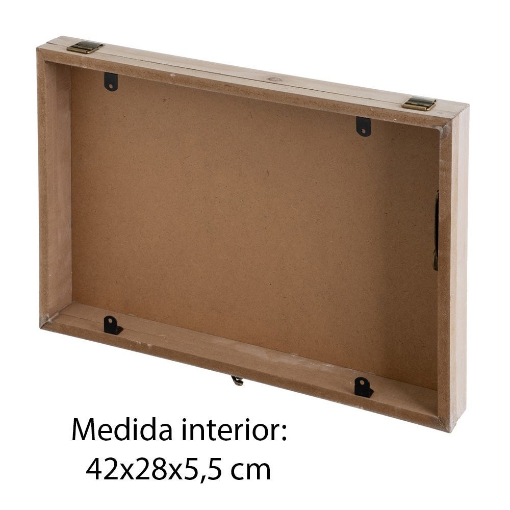 Tapa contador con geometría beige