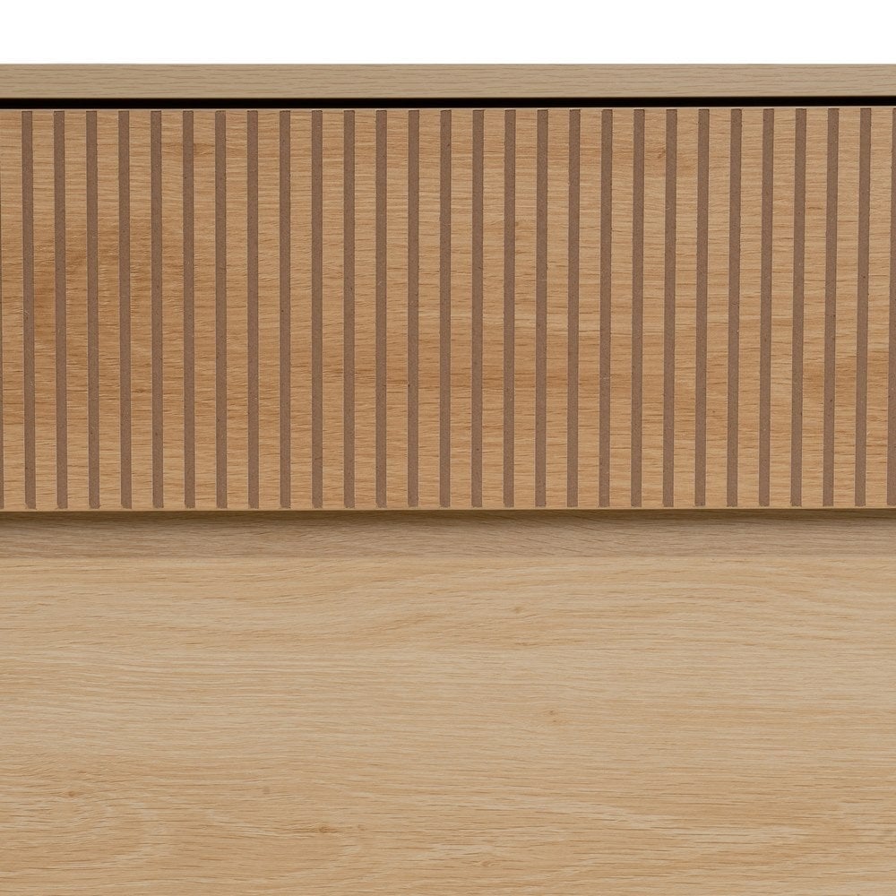 Cómoda Naroa de Madera color Natural con 3 Cajones de 80x40x80 cm