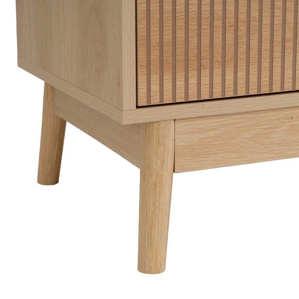 Estantería Naroa de Madera color Natural con 3 Estantes y 1 Cajón de 80x40x120 cm