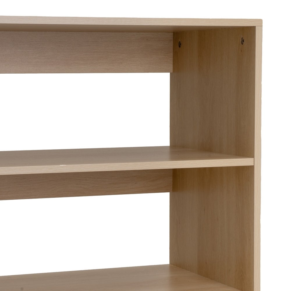 Estantería Naroa de Madera color Natural con 3 Estantes y 1 Cajón de 80x40x120 cm