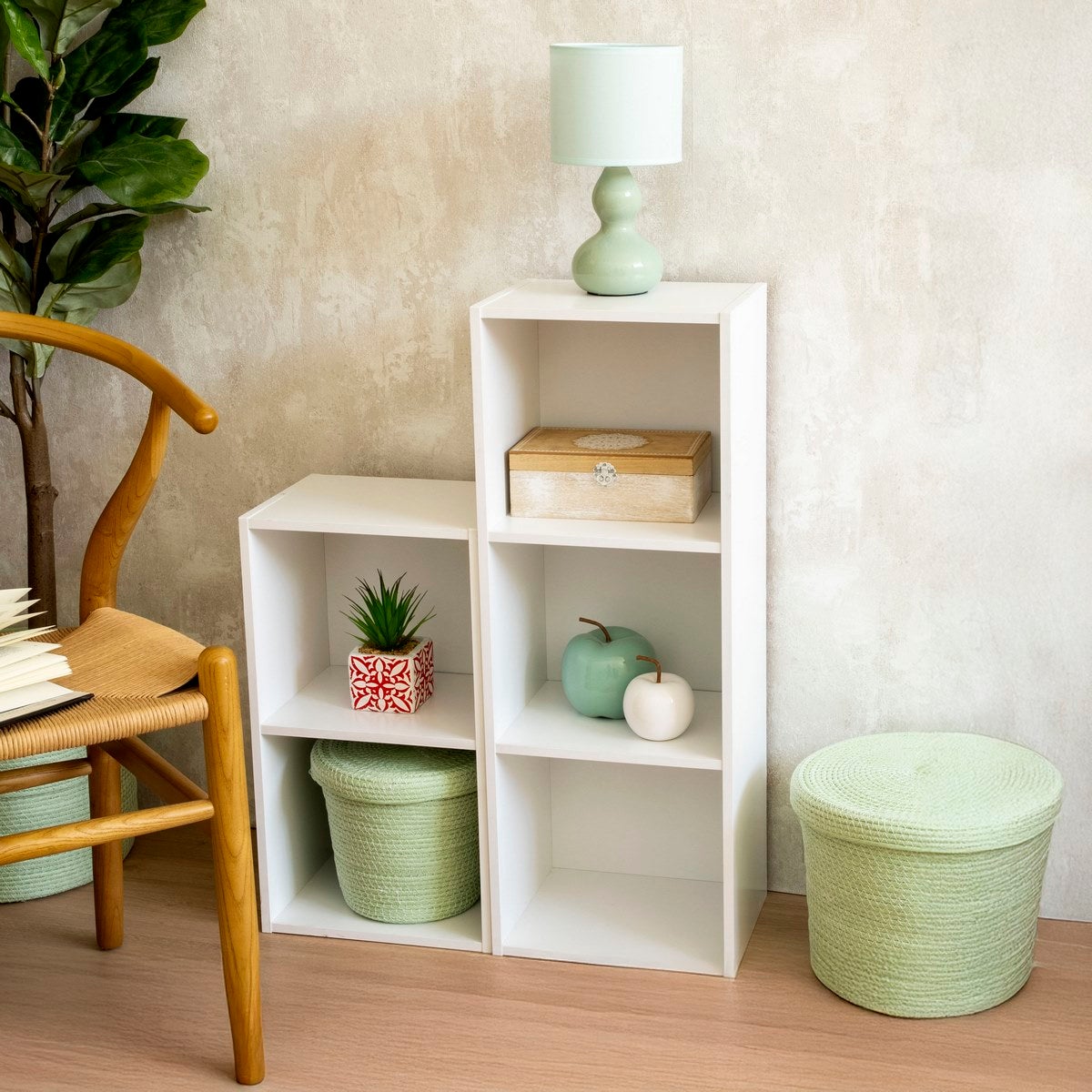 Estantería Cubo 3 estantes blanco