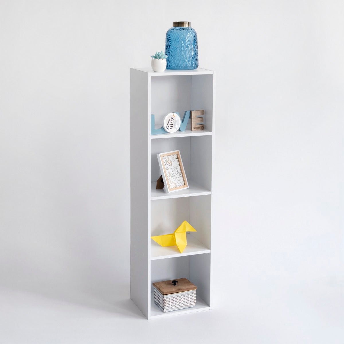 Estantería Cubo 4 estantes blanco
