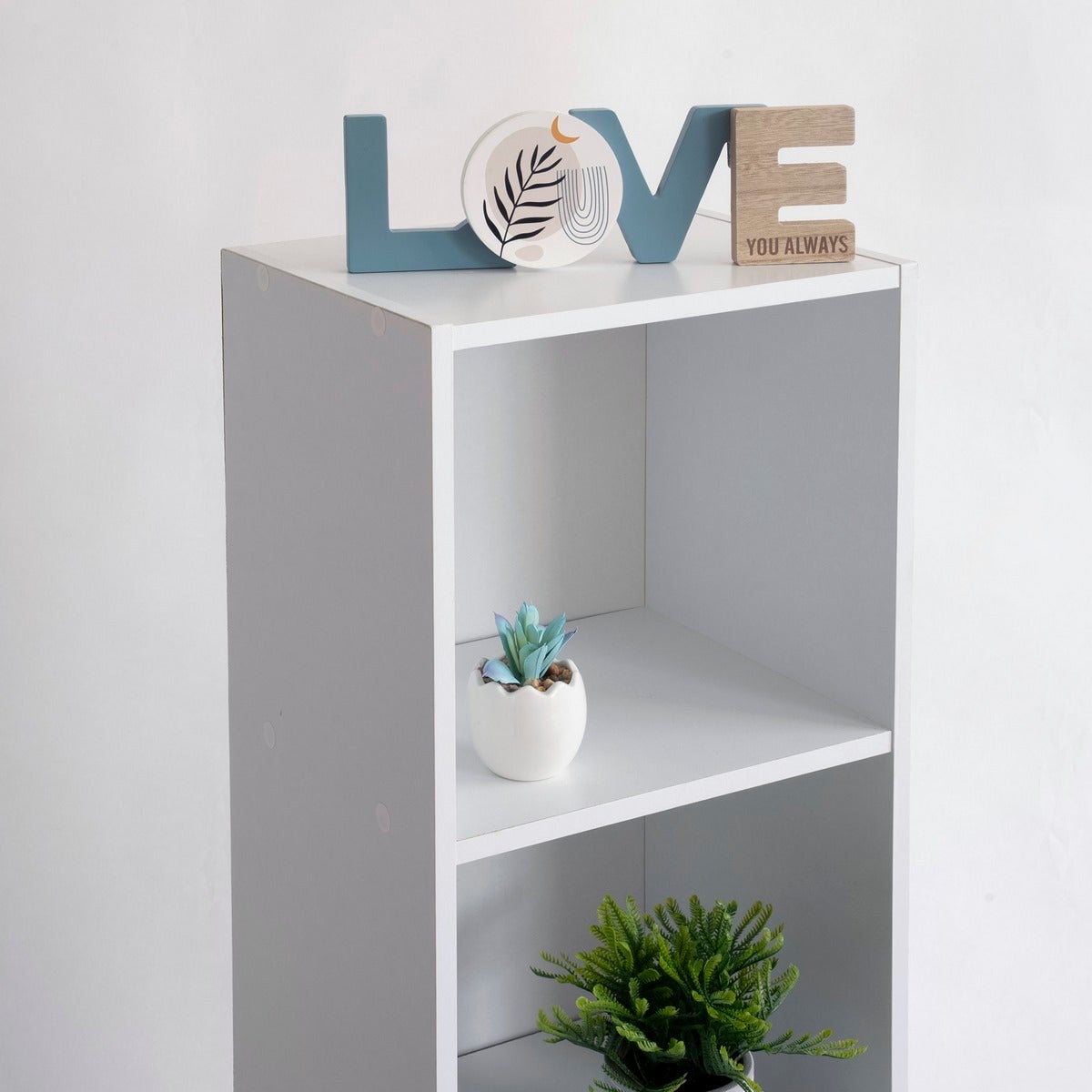 Estantería Cubo 4 estantes blanco