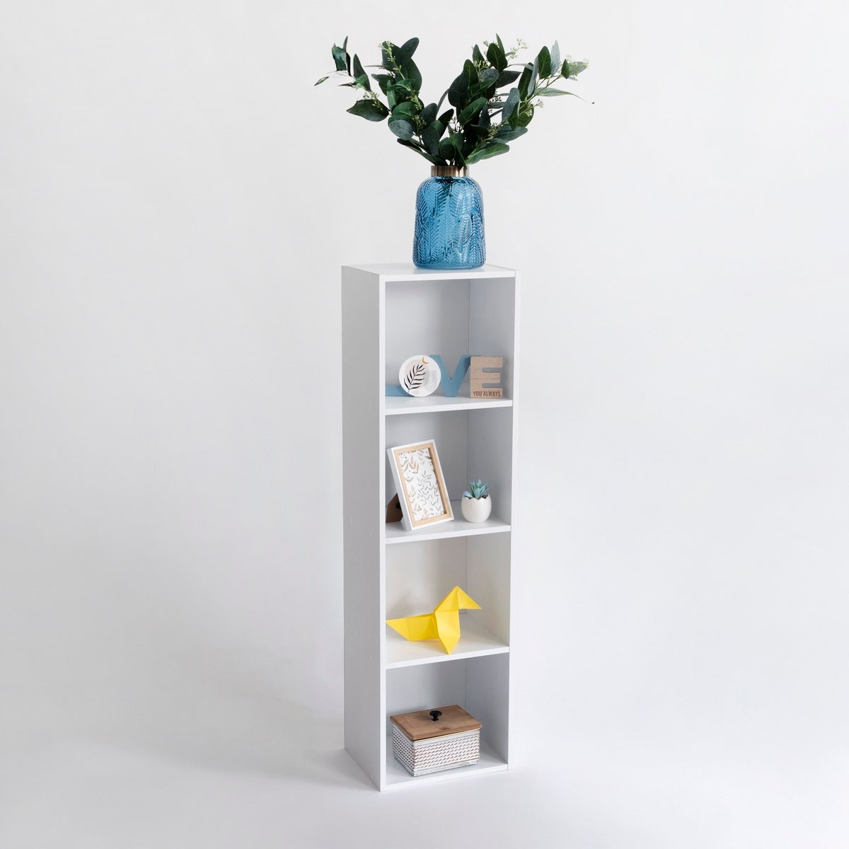 Estantería Cubo 4 estantes blanco