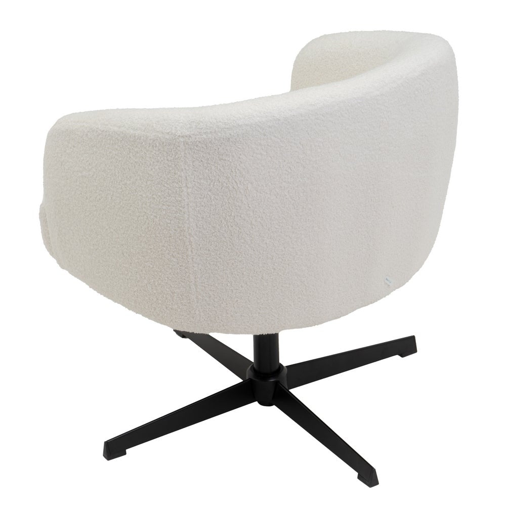 Sillón giratorio Lena blanco