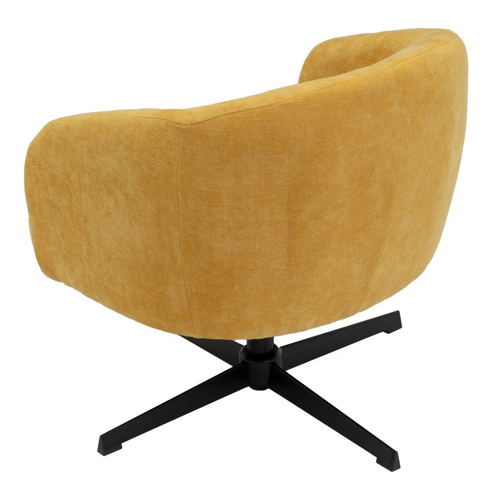 Sillón giratorio Lena mostaza