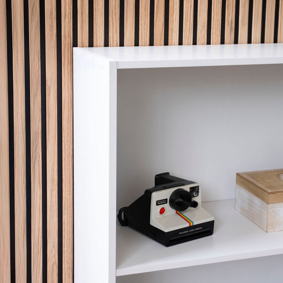 Librería 3 estantes blanca