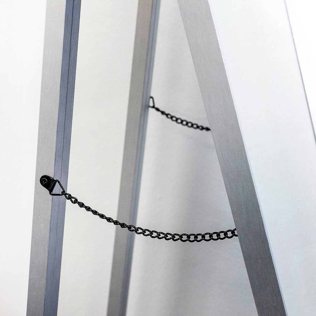 Espejo de pie plateado de 151 cm