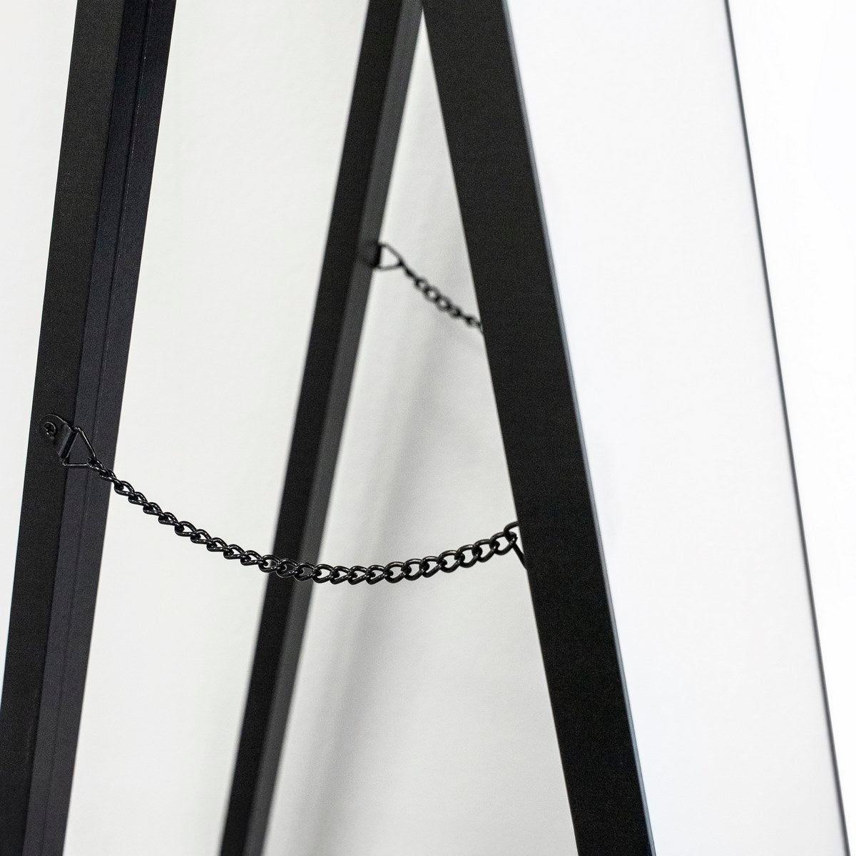 Espejo de pie negro de 151 cm