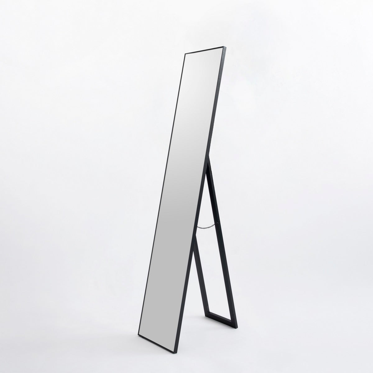Espejo de pie negro de 151 cm