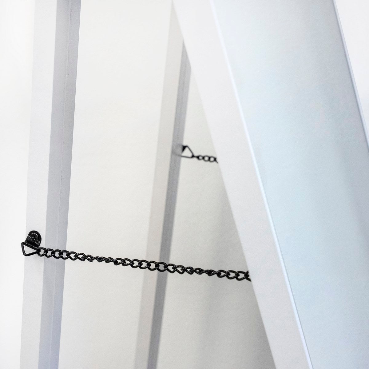 Espejo de pie blanco de 151 cm