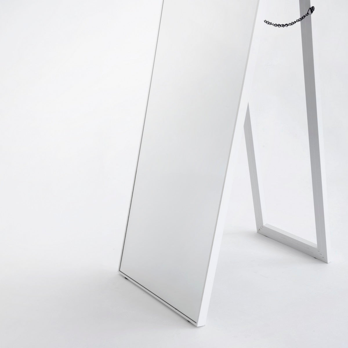 Espejo de pie blanco de 151 cm