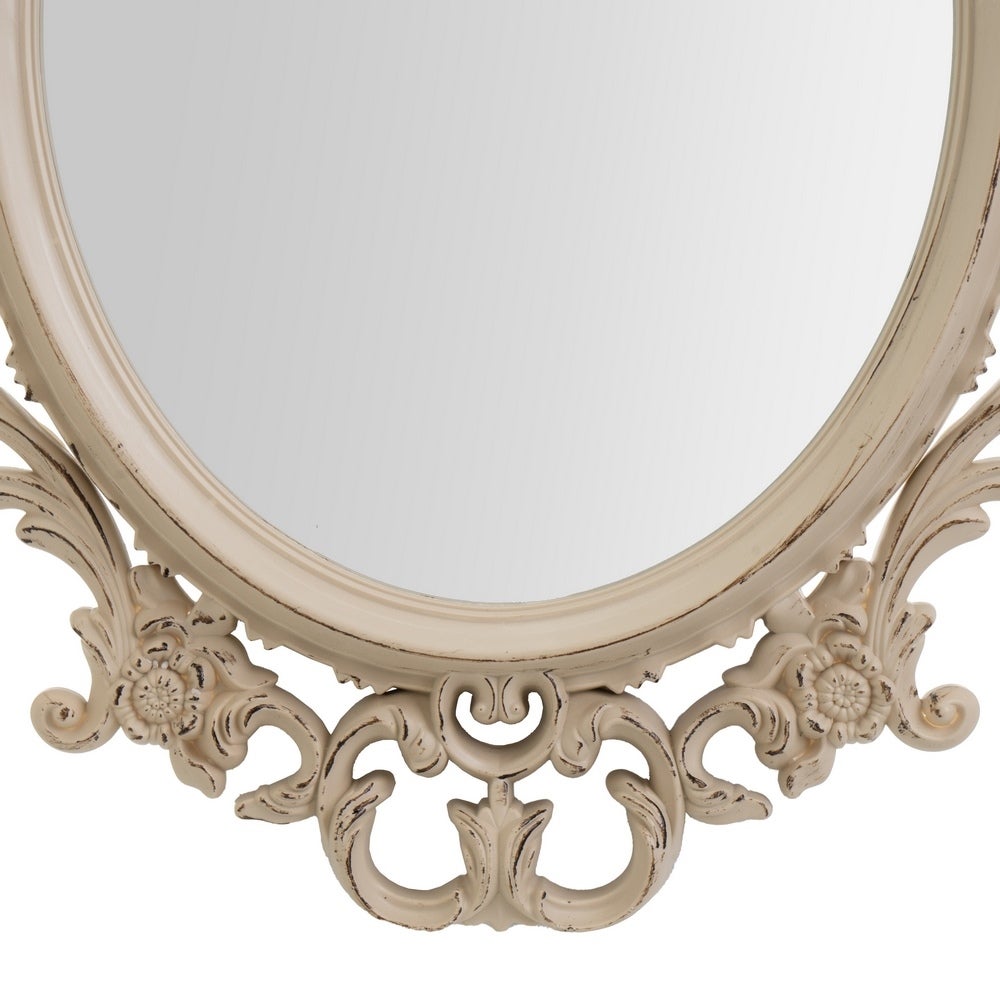 Espejo cornucopia beige