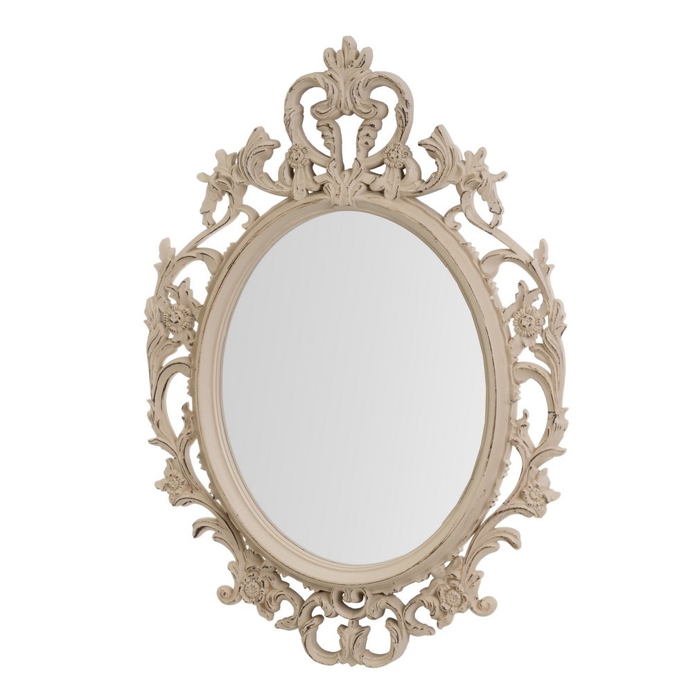 Espejo cornucopia beige