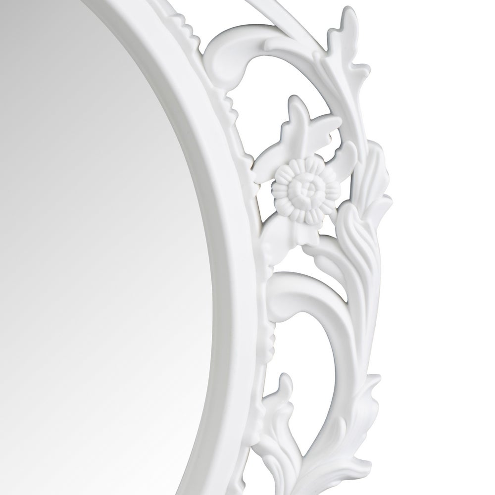 Espejo cornucopia blanco