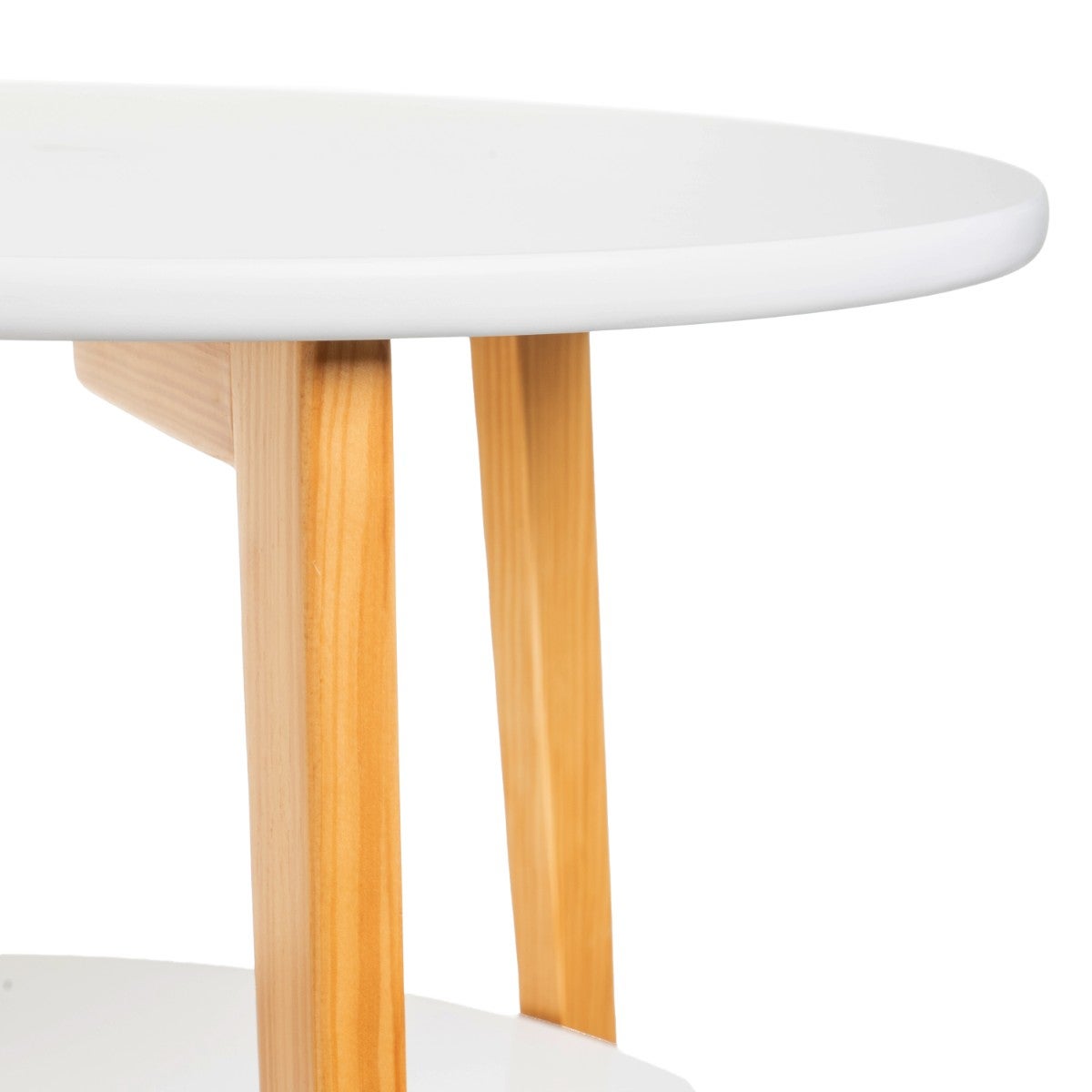 Set de 2 mesas auxiliares blancas