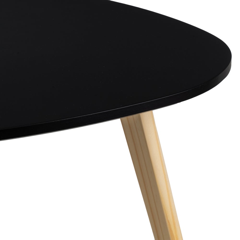 Set de 2 mesas auxiliares nido negras