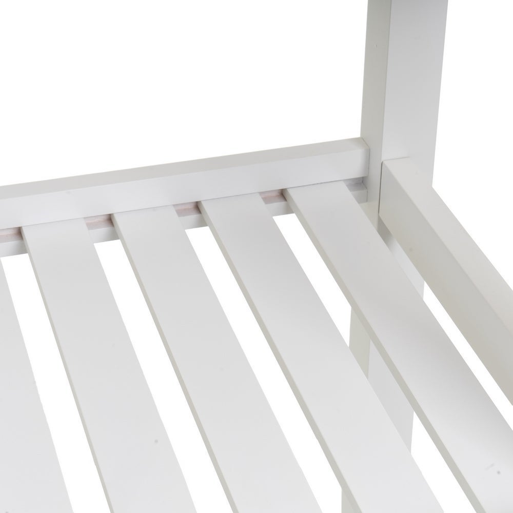 Carro de cocina de madera de pino blanco y natural