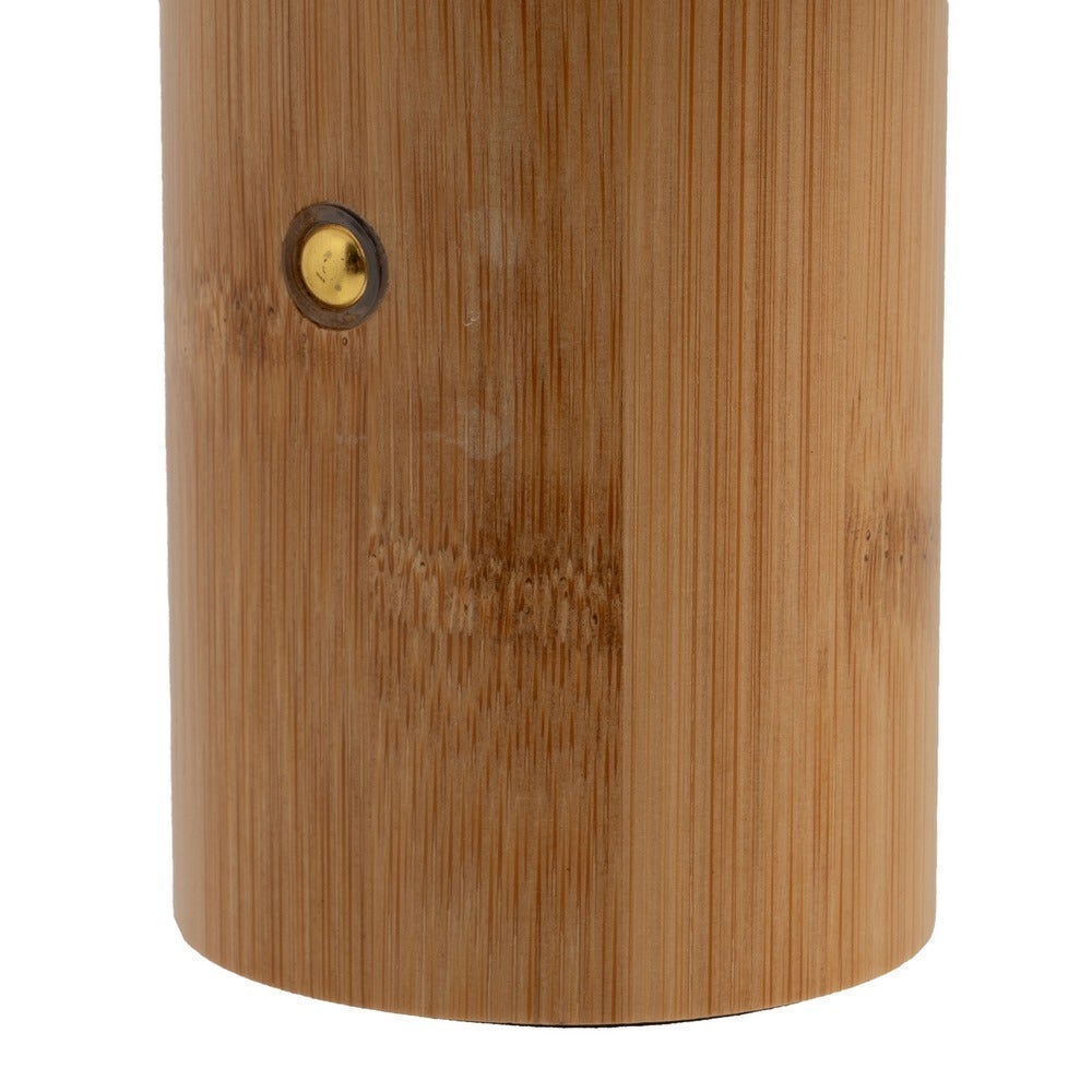 Lámpara LED de bambú marrón