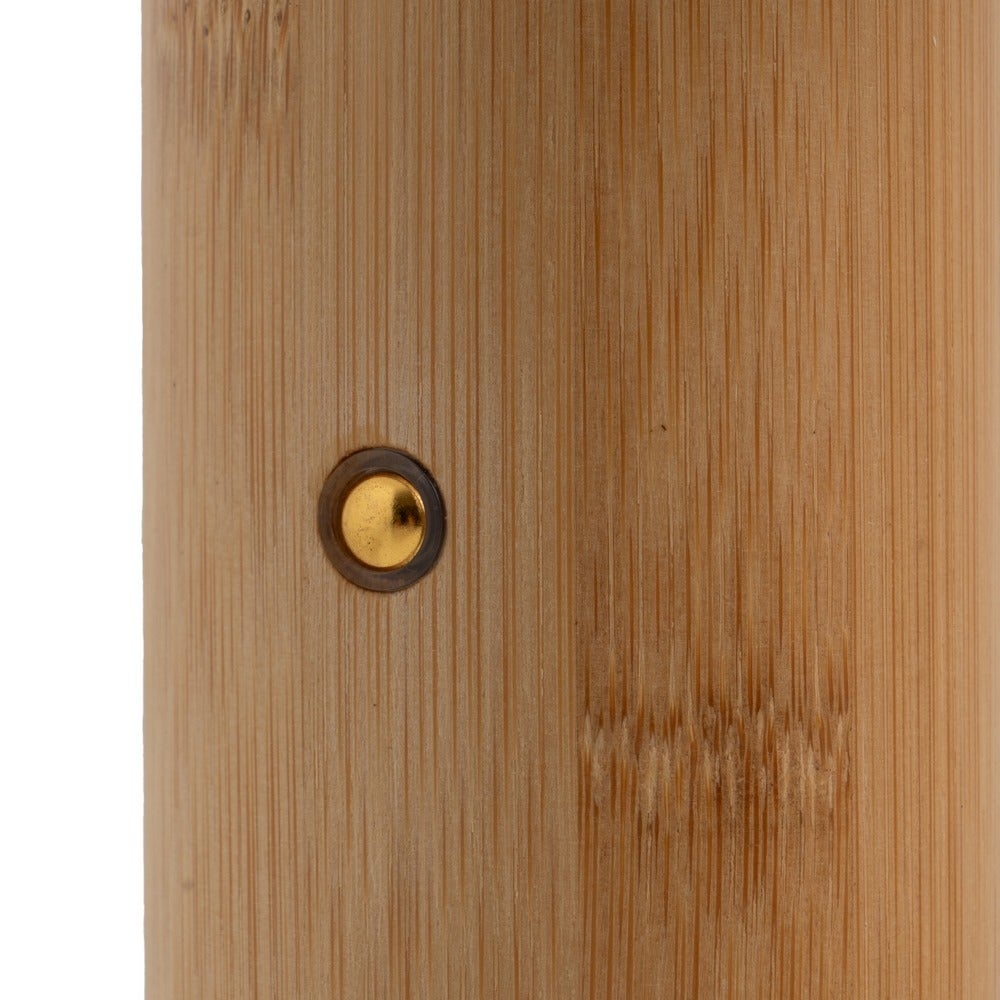Lámpara LED de bambú marrón
