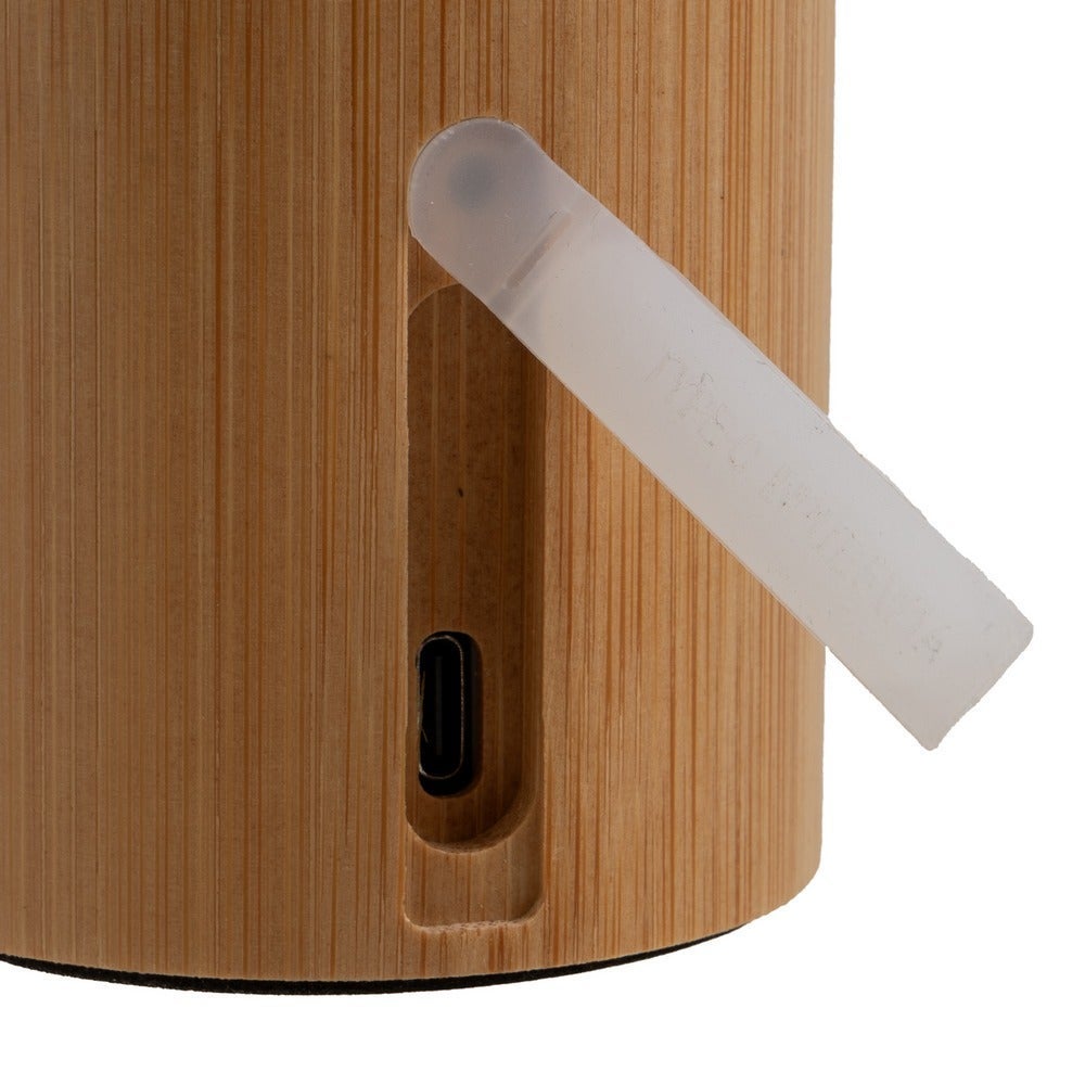 Lámpara LED de bambú marrón