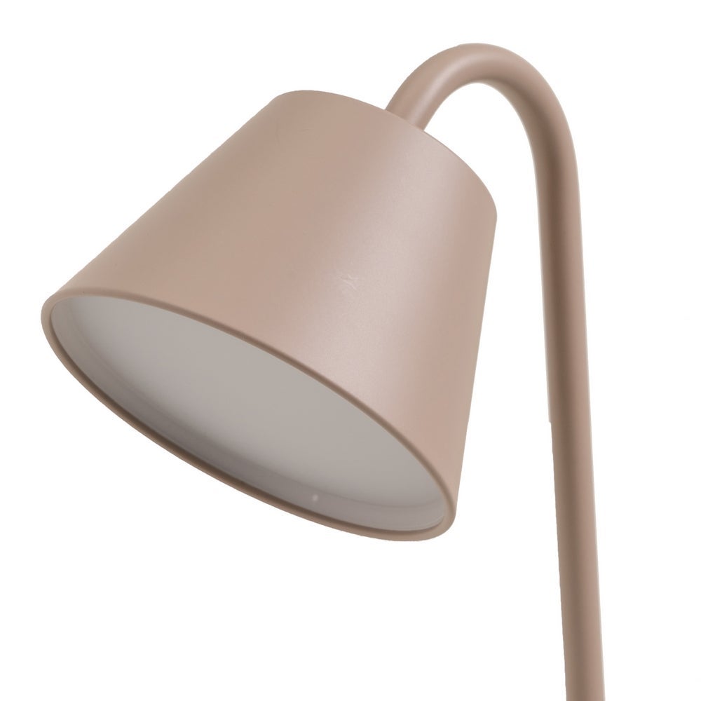 Lampara Flexo de Metal Taupe con LED Integrado de 32 cm