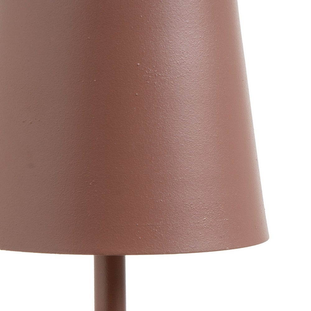 Lámpara LED de metal taupe de 27cm