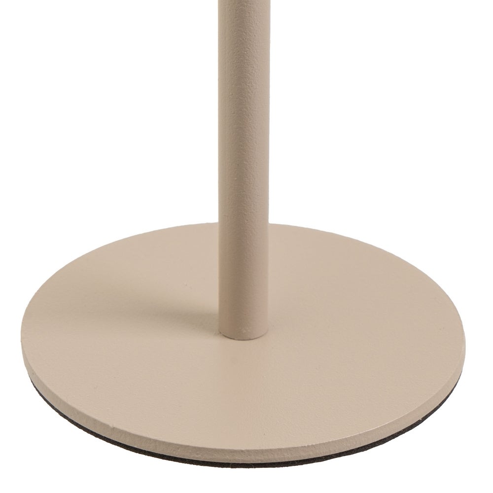 Lámpara LED de metal beige de 9 cm