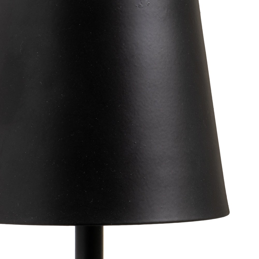 Lámpara LED de metal negro de 9 cm