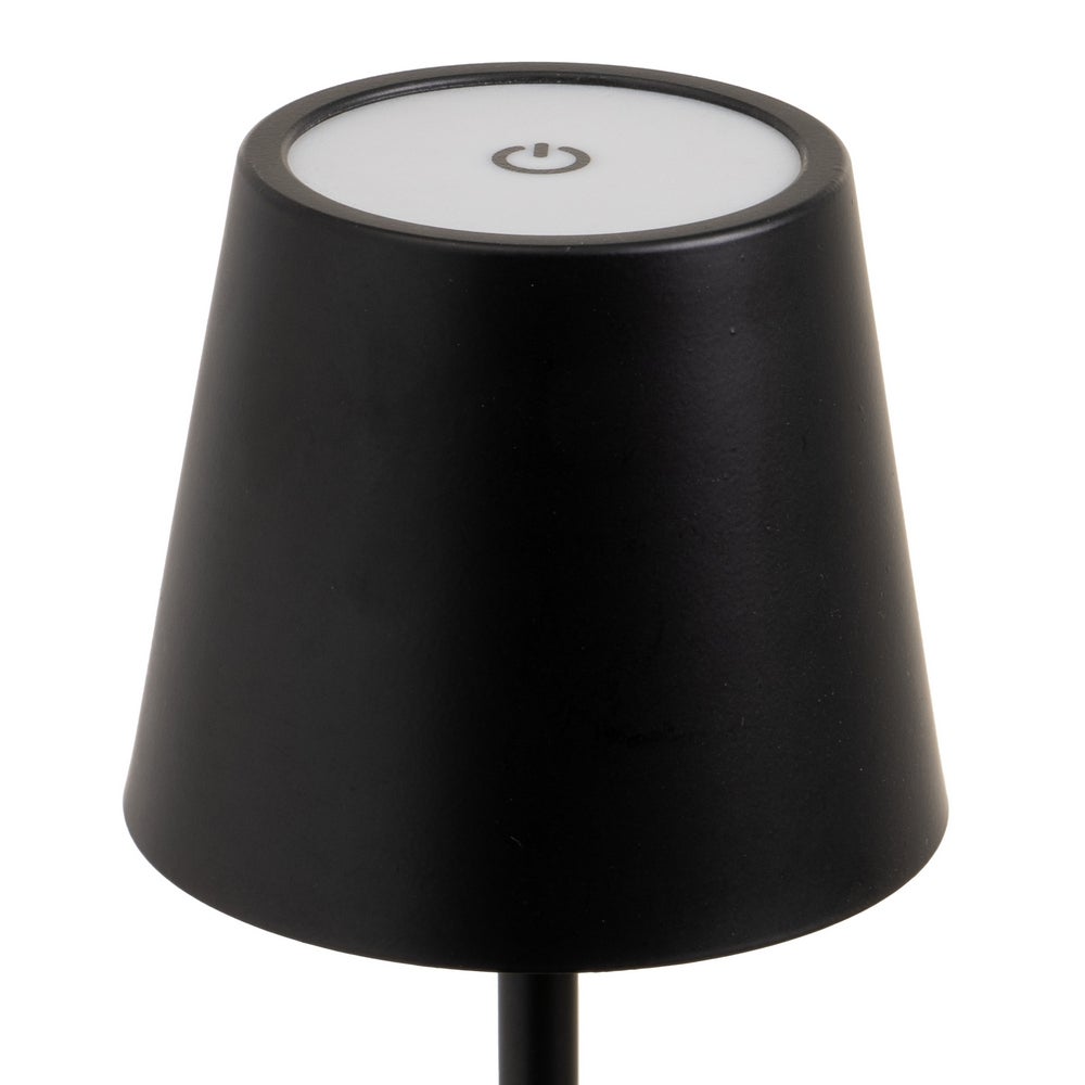 Lámpara LED de metal negro de 11 cm