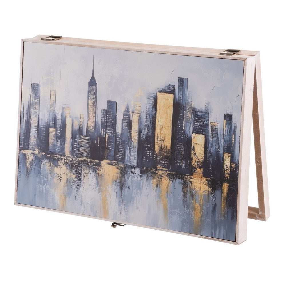 Tapa para contador New York gris y amarillo