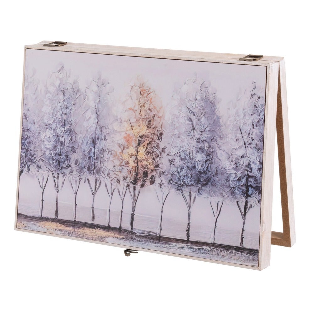 Tapa para cuadro eléctrico con dibujo de árboles de 46x31 cm