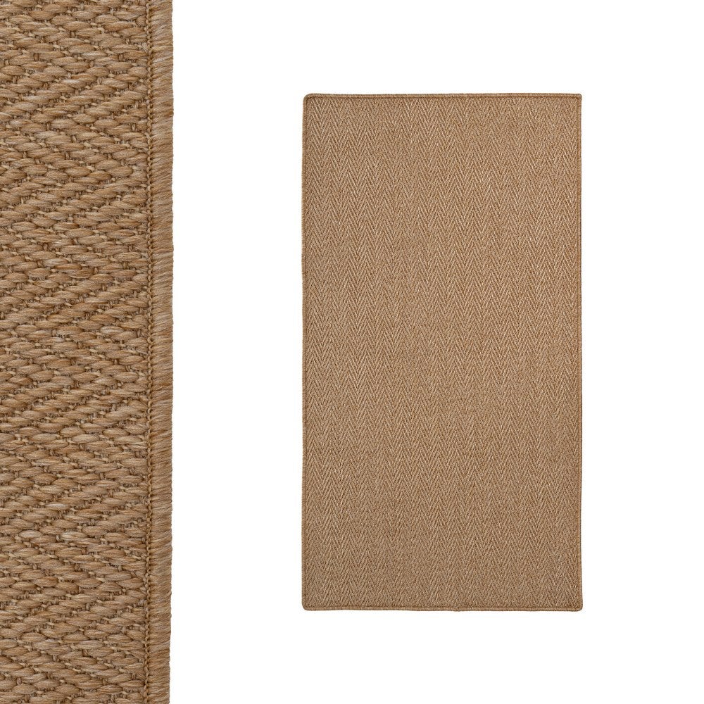 Alfombra de Polipropileno Beige Antideslizante 80x150 cm