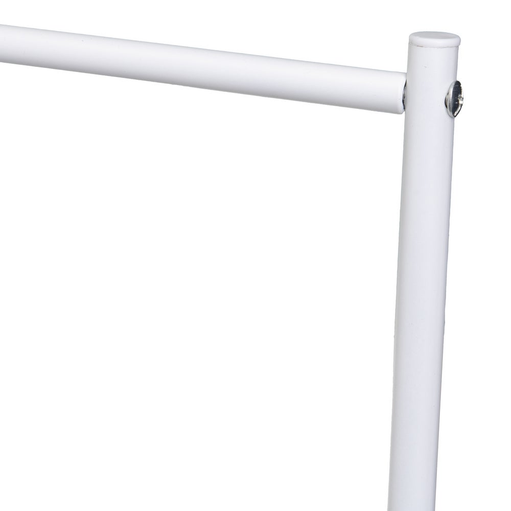 Toallero de pie blanco