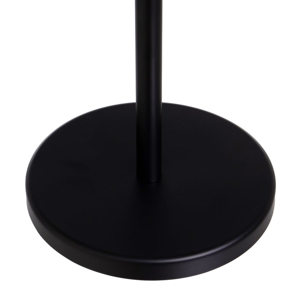 Toallero de pie con 3 brazos de metal negro de 42x22x85 cm