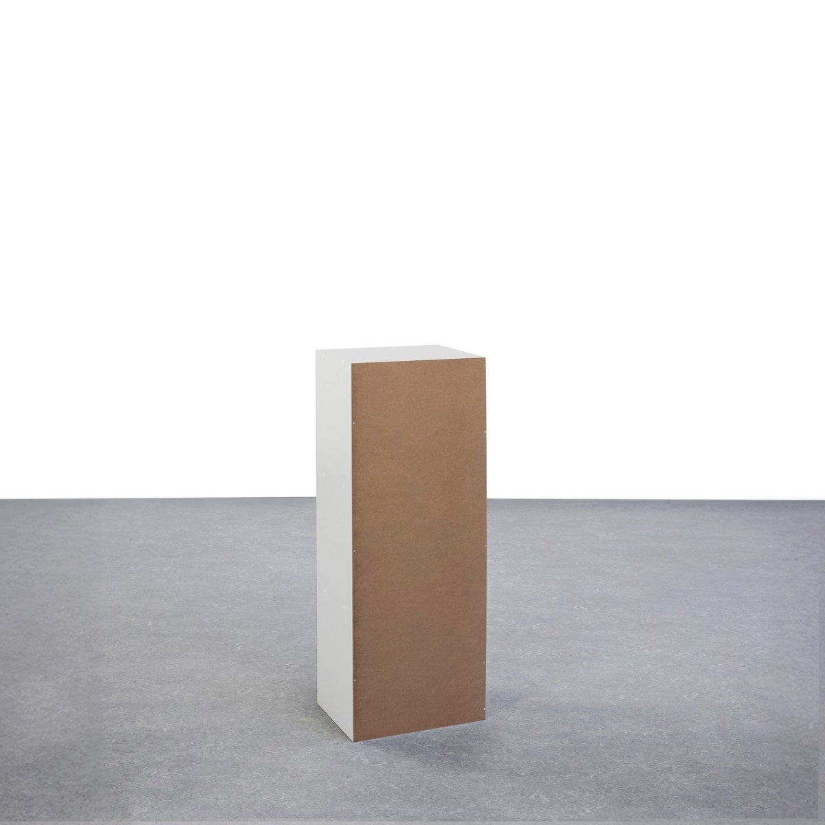 Estantería Cubo 3 estantes de tablero laminado blanco de 80x30 cm