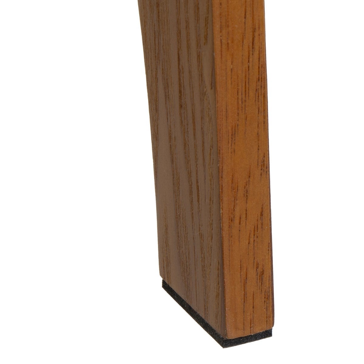 Mesa auxiliar de madera color nogal