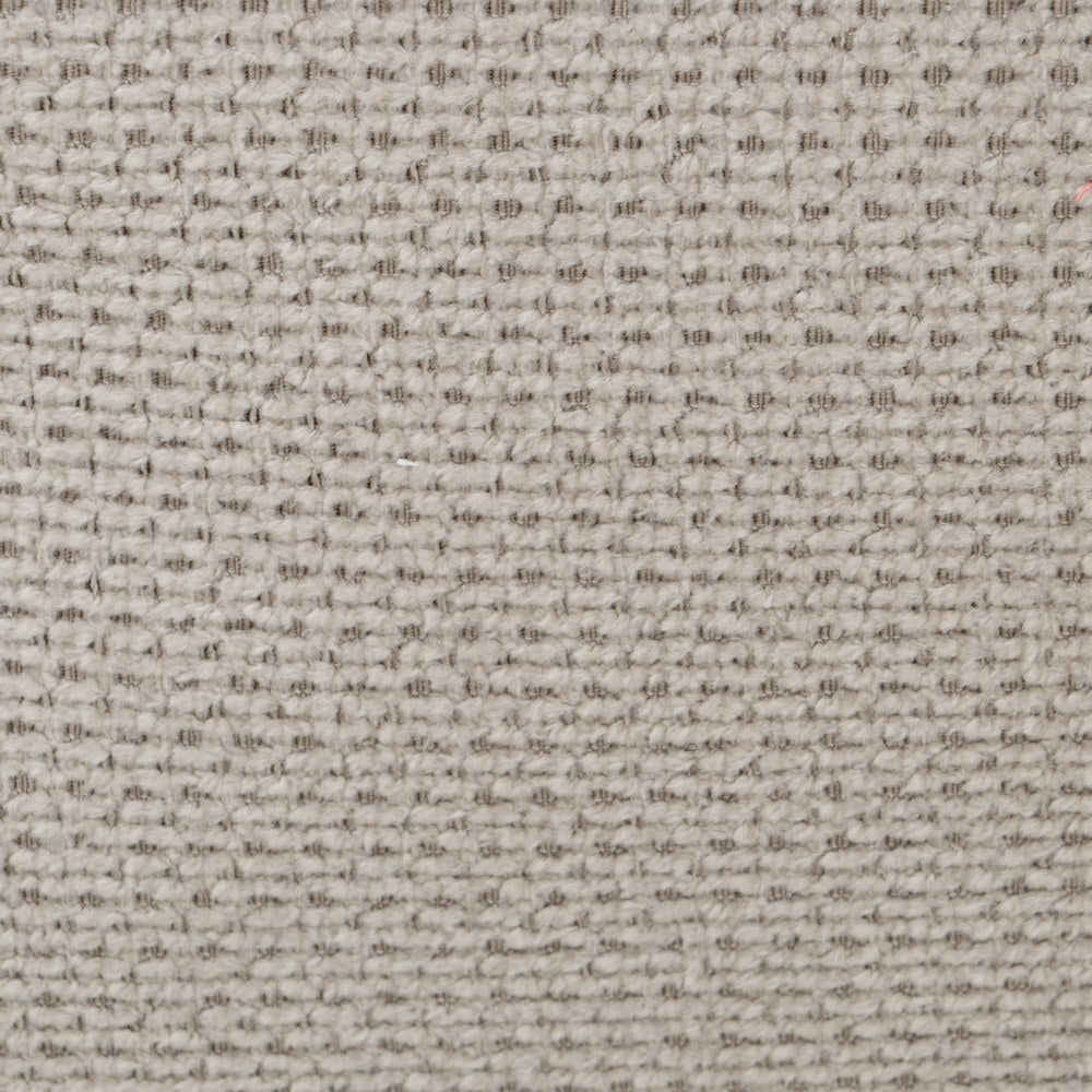 Puff cuadrado tapizado en tela beige