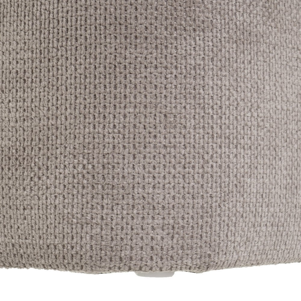 Puff cuadrado tapizado en tela beige