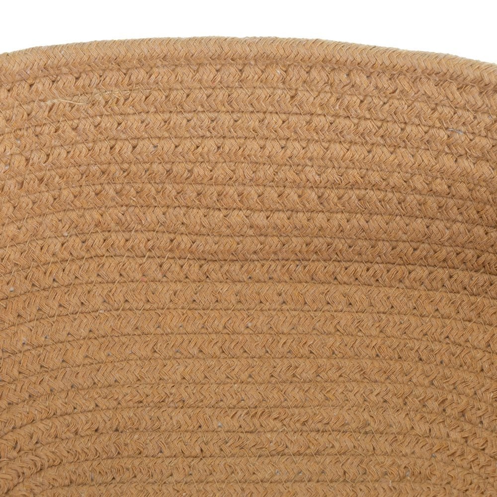 Set de 3 Cestas de Cuerda Beige de 30x20x9 cm