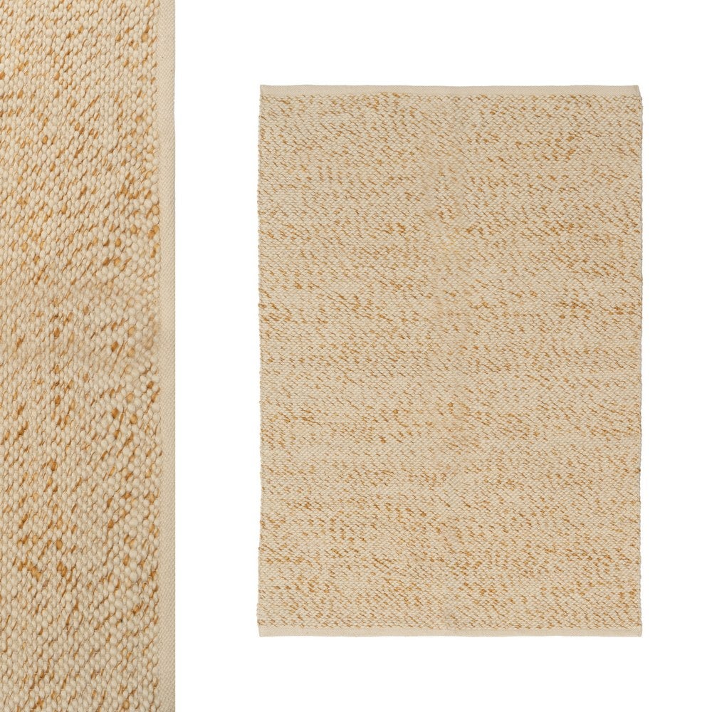 Alfombra de Polialgodon Beige 170x120 cm