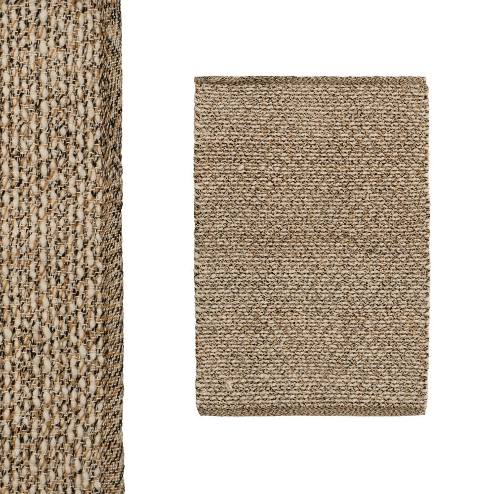 Alfombra Rectangular de Polialgodon Beige 90x60 cm
