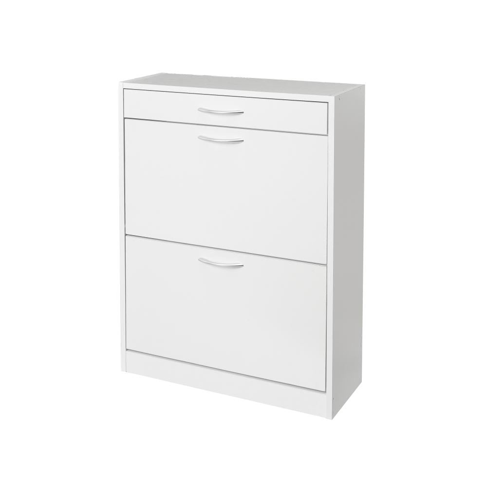 Zapatero de madera blanco