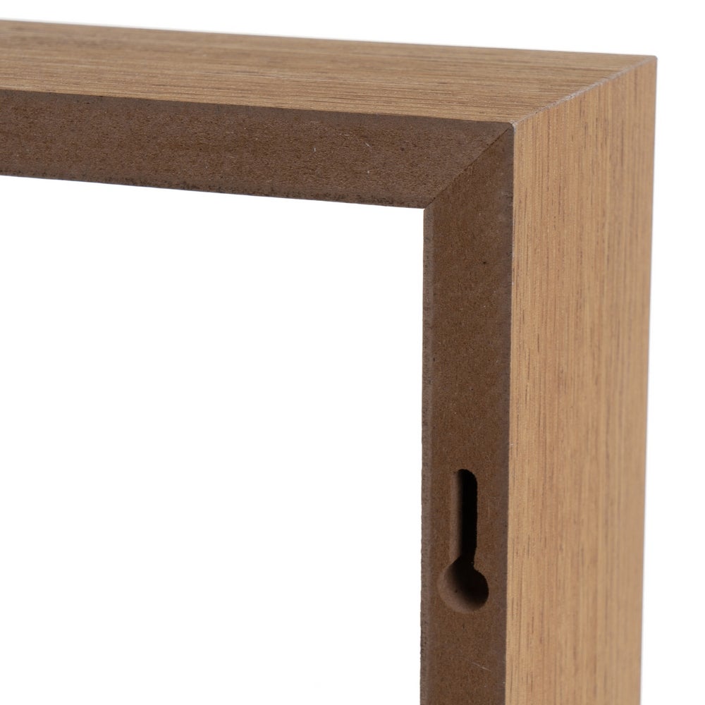Set de 3 Estantes de Pared Cuadrados Roble Miel 30x30x12 cm