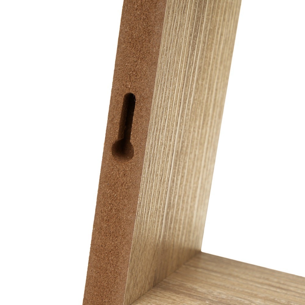 Set de 3 Estantes de Pared Cuadrados Roble Claro 25x25x9 cm